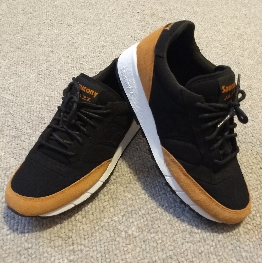 Saucony Jazz 91 black/yellow (tan)